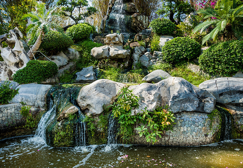 Pacific Landscape Aquatic Ecosystems, Irrigation Systems, Waterfalls and Natural Lakes, LED Outdoor Lighting, Vertical Gardens